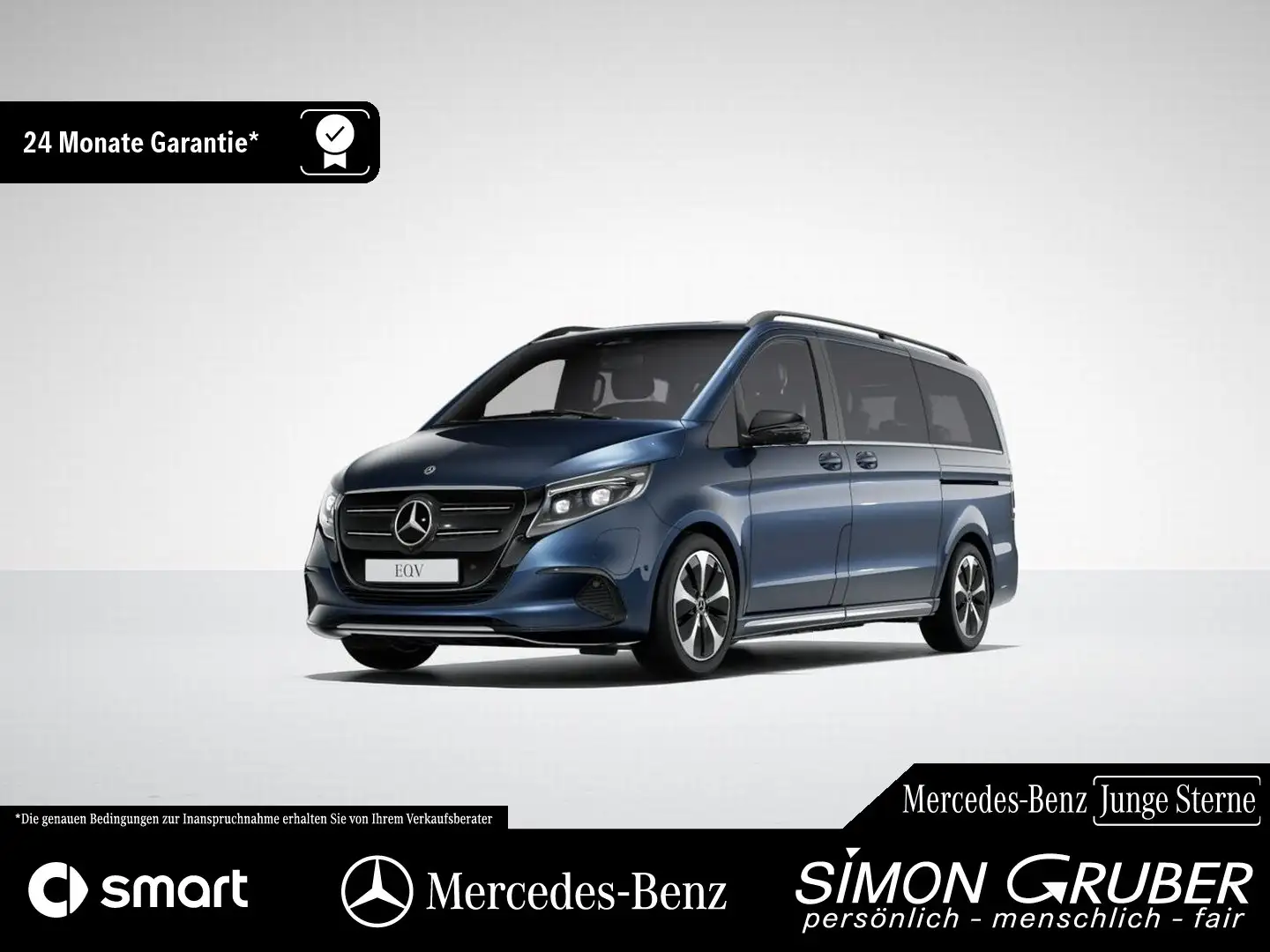 Mercedes-Benz EQV 300 Lang Ava EQ Airmatic Burm MBeam 7Sitze Bleu - 1
