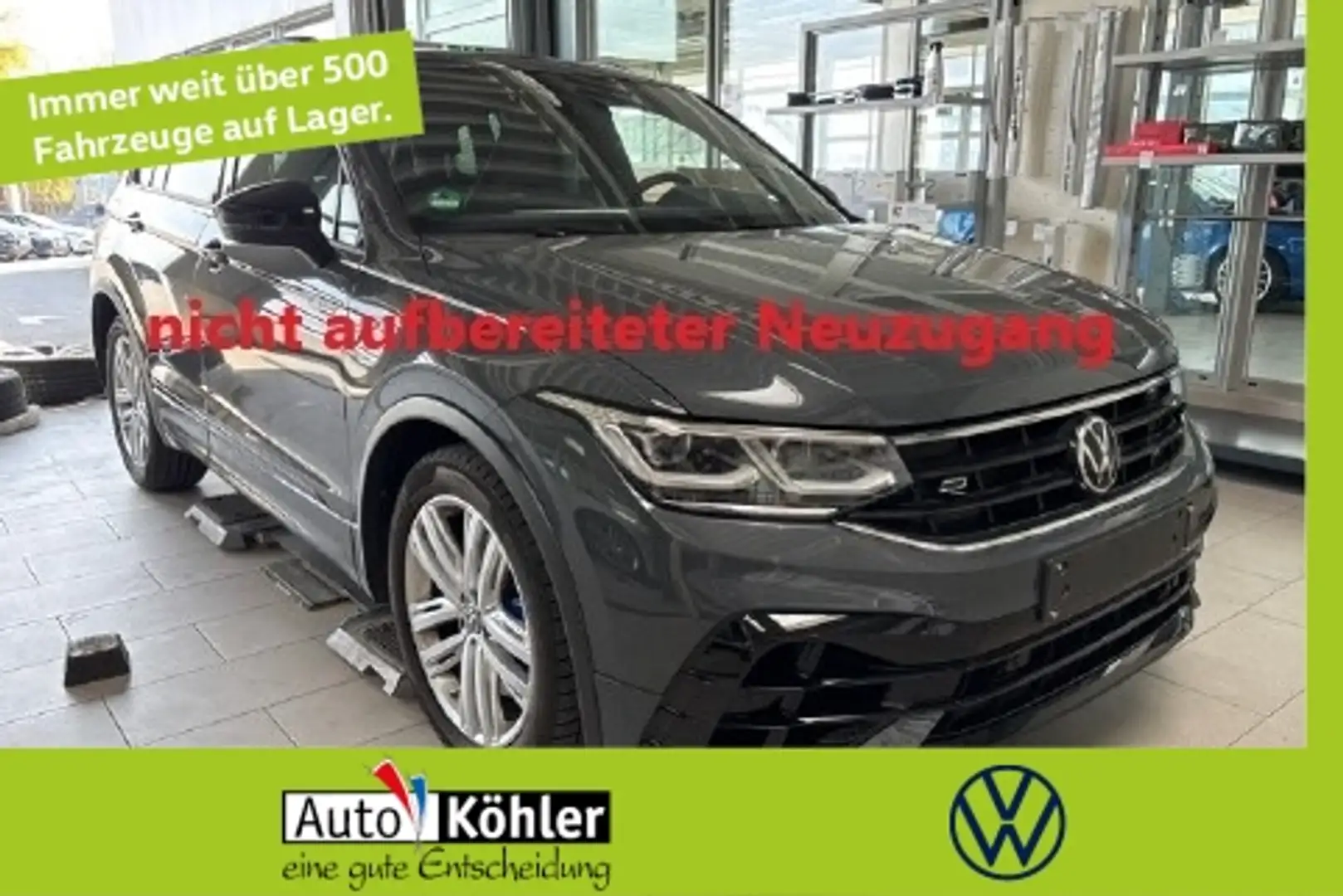 Volkswagen Tiguan R Panorama-Schiebedach SpurH DynLi LM Grau - 1