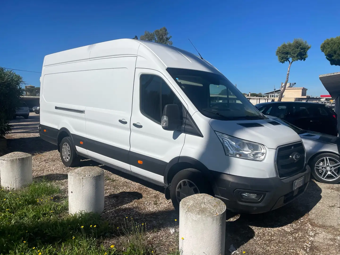 Ford Transit jumbo 350 tre posti mhev 170cv trendl4h3 Bianco - 1
