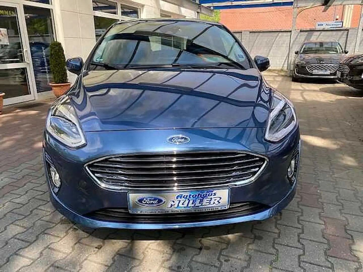 Ford Fiesta 1.0EcoB. Hybrid''TITANIUM''LED-SW,Alarm,AHK Bleu - 2