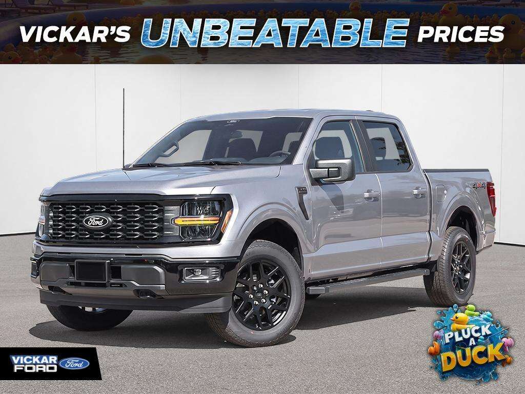 Silver 2026 Ford F-150 Pickup Truck Four-Wheel Drive Automatic