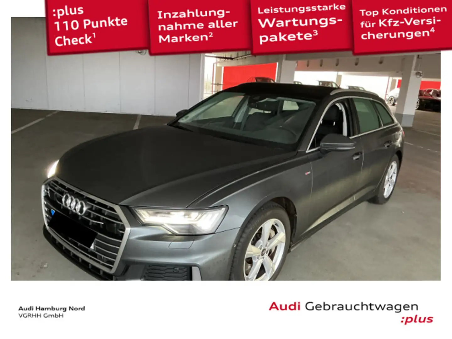 Audi A6 50 TFSIe quat. B&O Navi Kamera ACC Pano Grau - 1