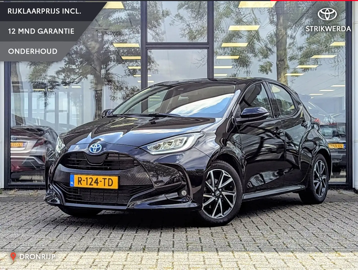 Toyota Yaris 1.5 Hybrid Dynamic | Afn. trekhaak | Camera | All- Zwart - 1