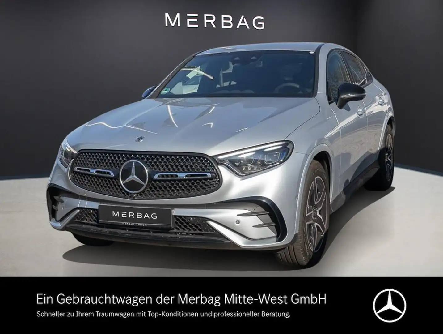Mercedes-Benz GLC 220 d 4MATIC Coupé Sport W-Paket S-Sitz LM Silber - 1