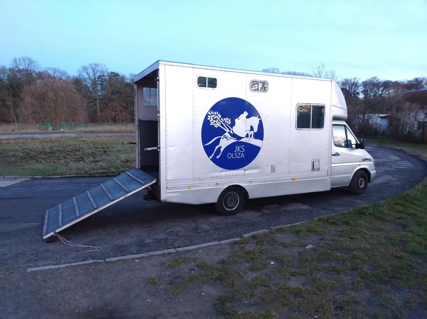 Mercedes-Benz Pferdetransporter Wohnmobil  Ponywagen Silver - 1