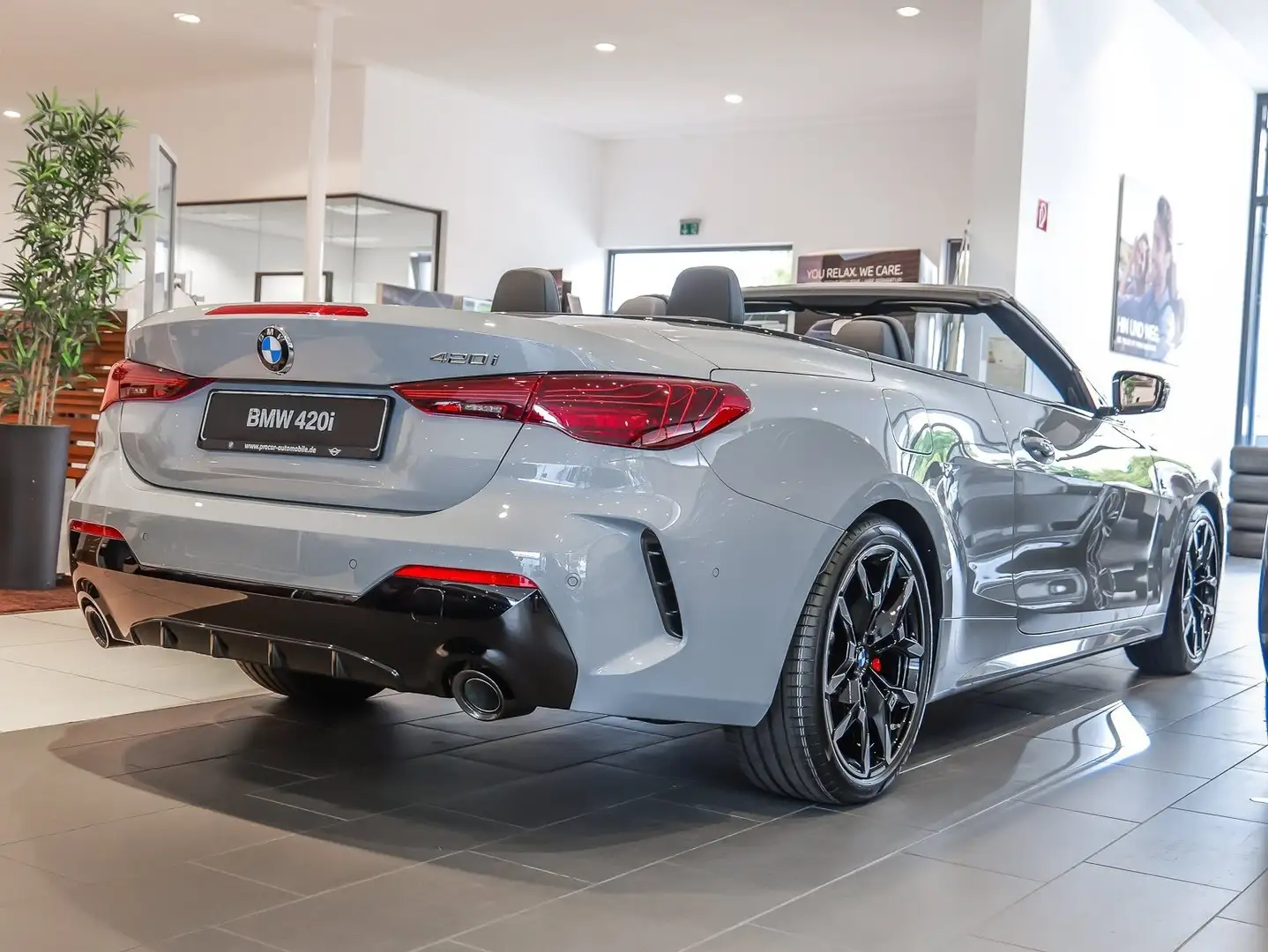BMW 420 i 19" M-Sport Pro HuD 360° ACC H/K Grigio - 2