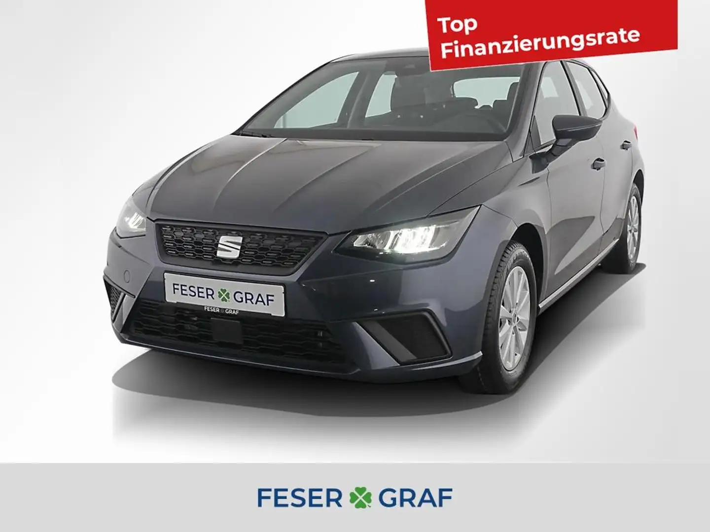 SEAT Ibiza Style 1.0 TSI PDC hi./Tempomat/SHZ/15" Grau - 1