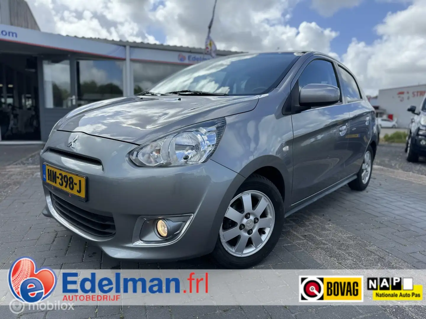 Mitsubishi Space Star 1.0 Sendai | LEDEREN BEKLEDING | CLIMA Gris - 1