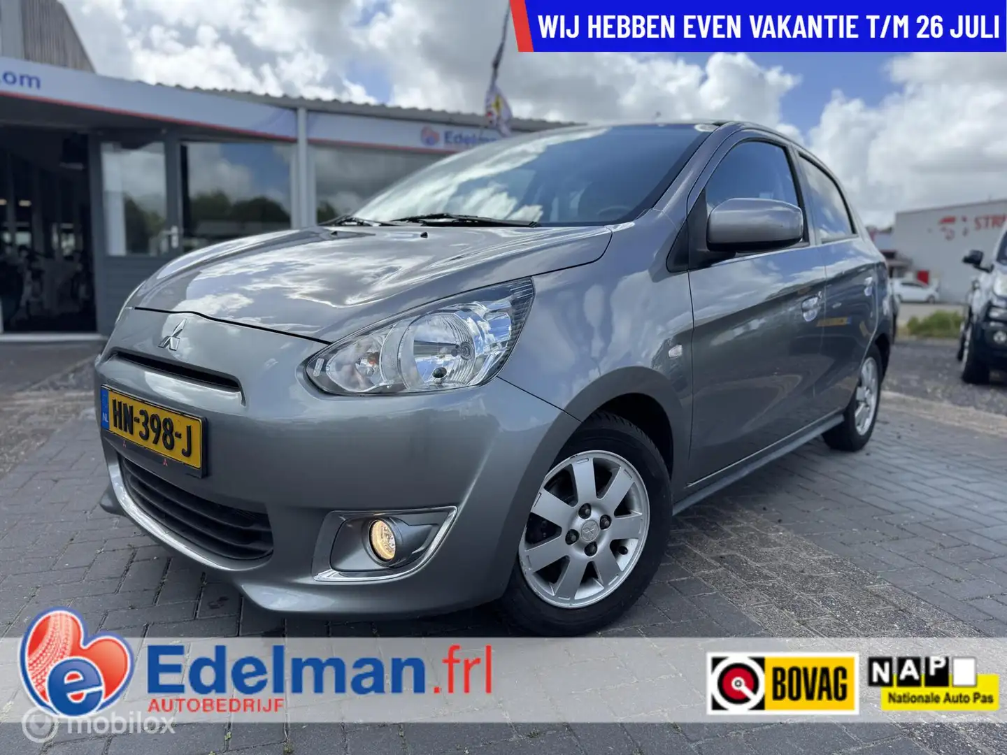 Mitsubishi Space Star 1.0 Sendai | LEDEREN BEKLEDING | CLIMA Gris - 1