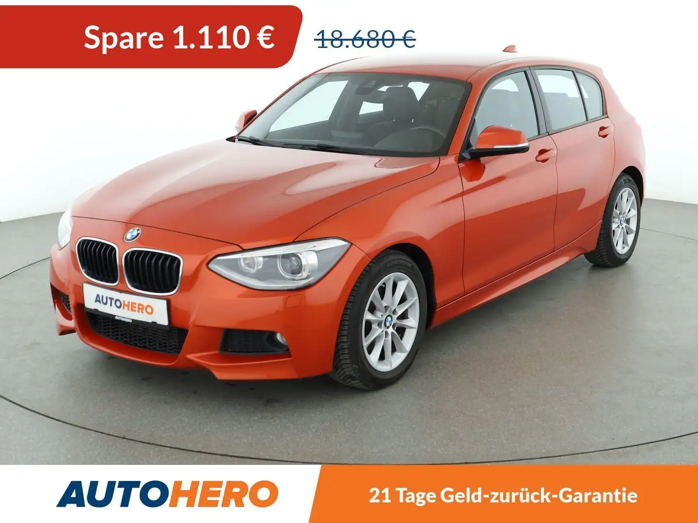 BMW 125 125i M Sport Aut.*NAVI*BI-XENON*TEMPO*PDC*SHZ* Orange - 1