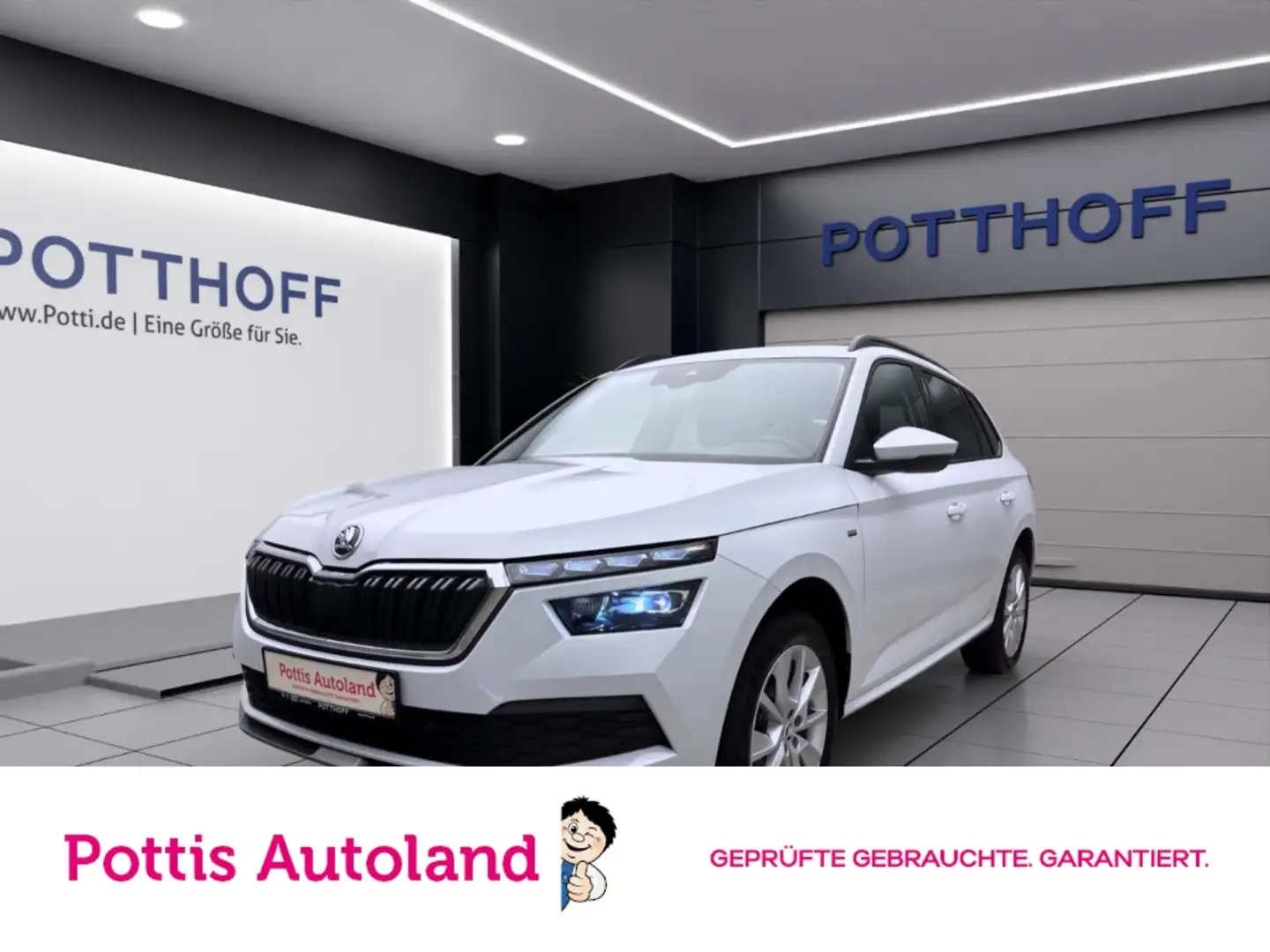 Skoda Kamiq 1.5 TSI DSG CLEVER PDC SITZHZG LED KLIMA Weiß - 1