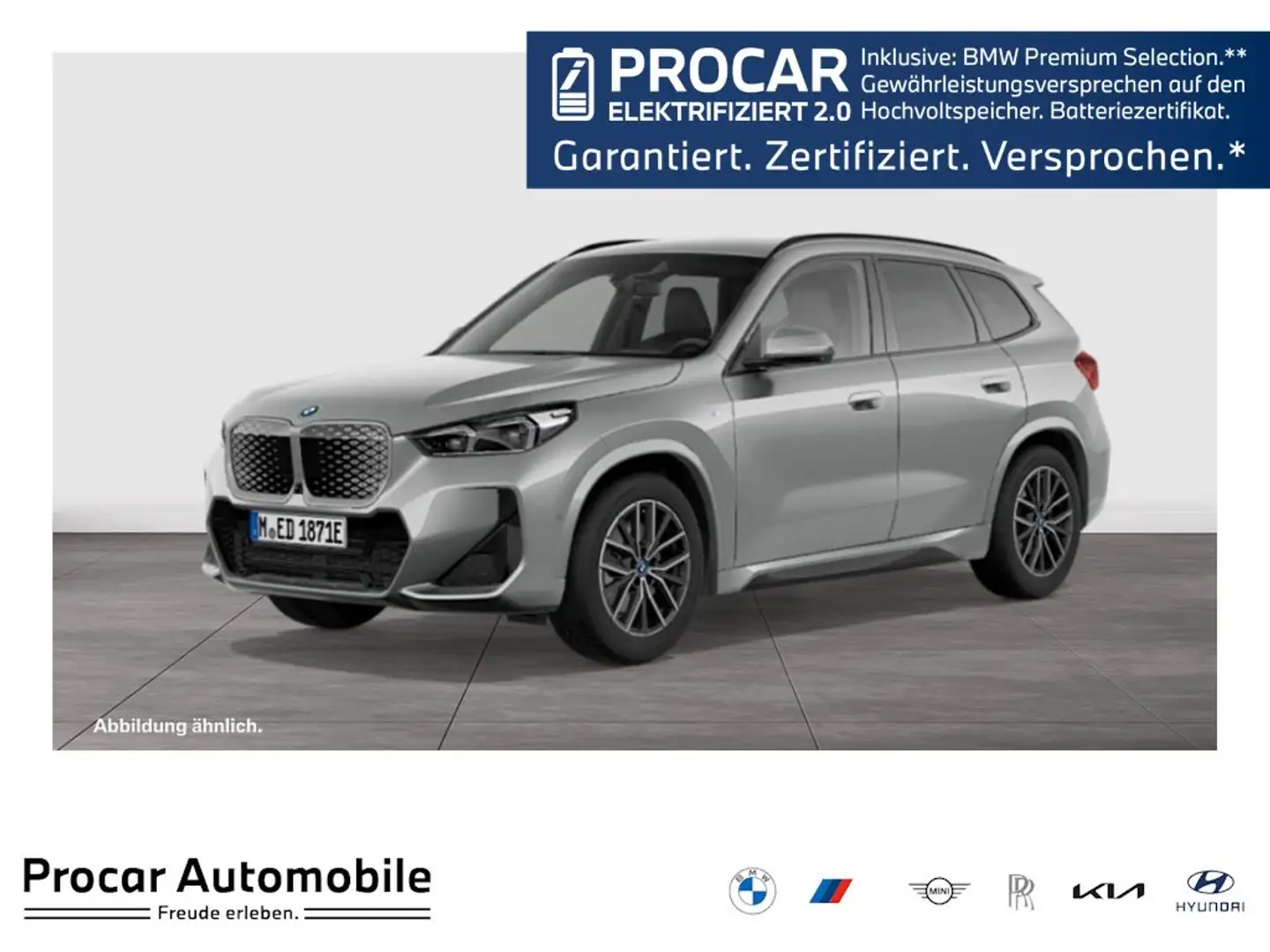 BMW iX1 xDrive30 M Sport AHK DA+ PA+ HuD H/K 18'' Silber - 1