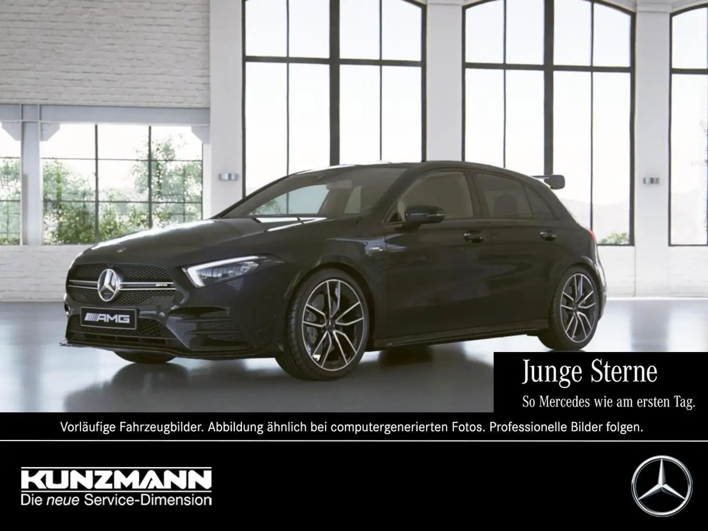 Mercedes-Benz A 35 AMG 4M Night Panorama Kamera Burmester Černá - 1