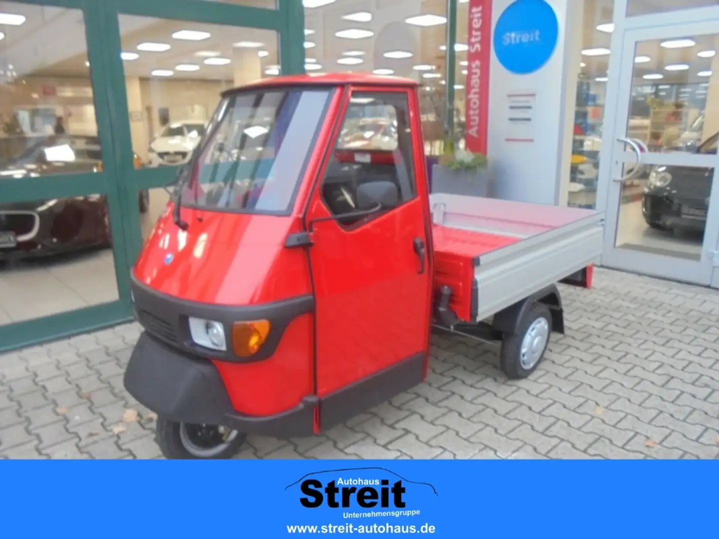 Piaggio Ape 50 Pritsche ALU rot, auch als 25kmh erhältlich* Rot - 1