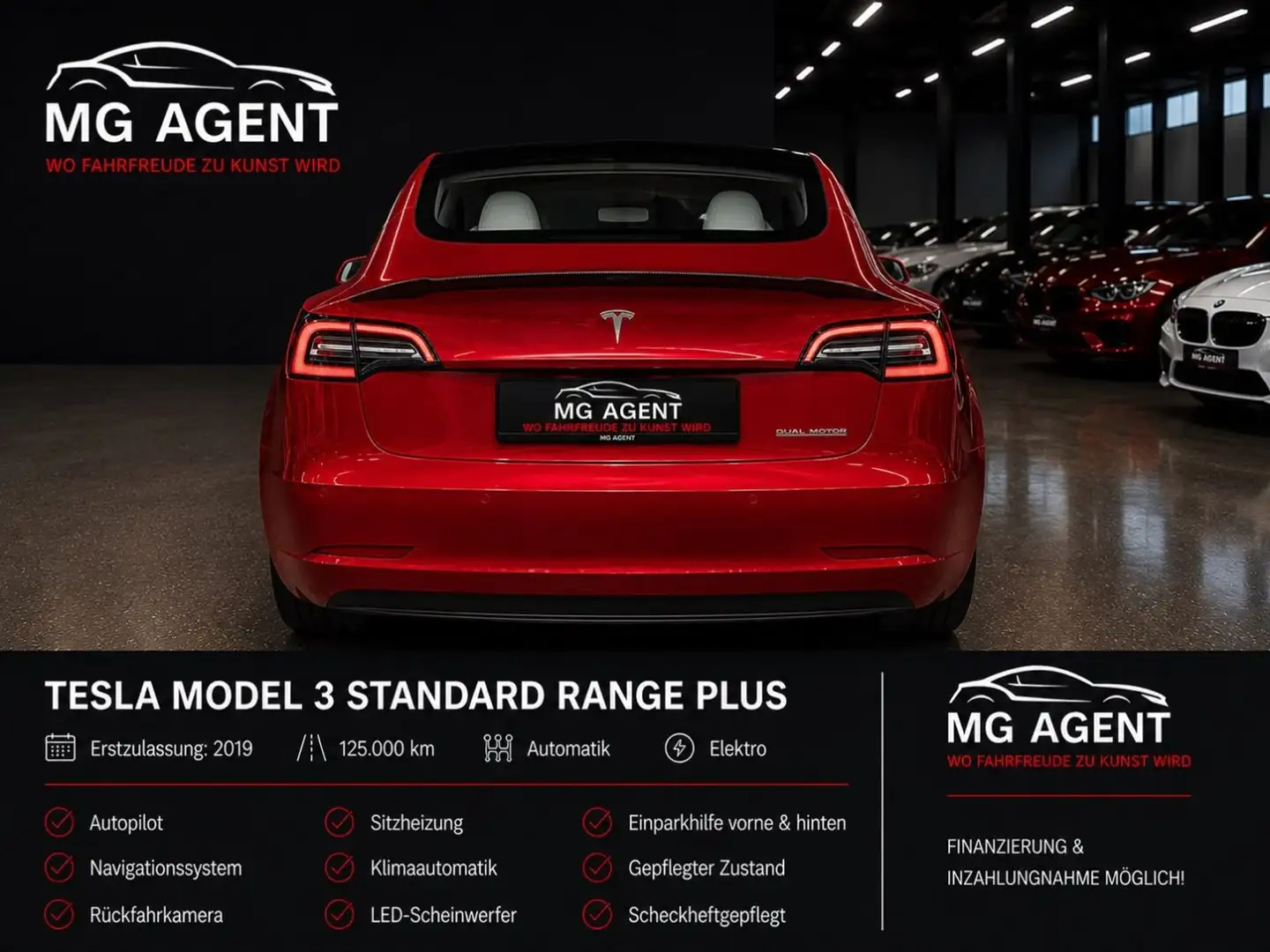Tesla Model 3 Long Range Dual 75 kWh AWD Rot - 2