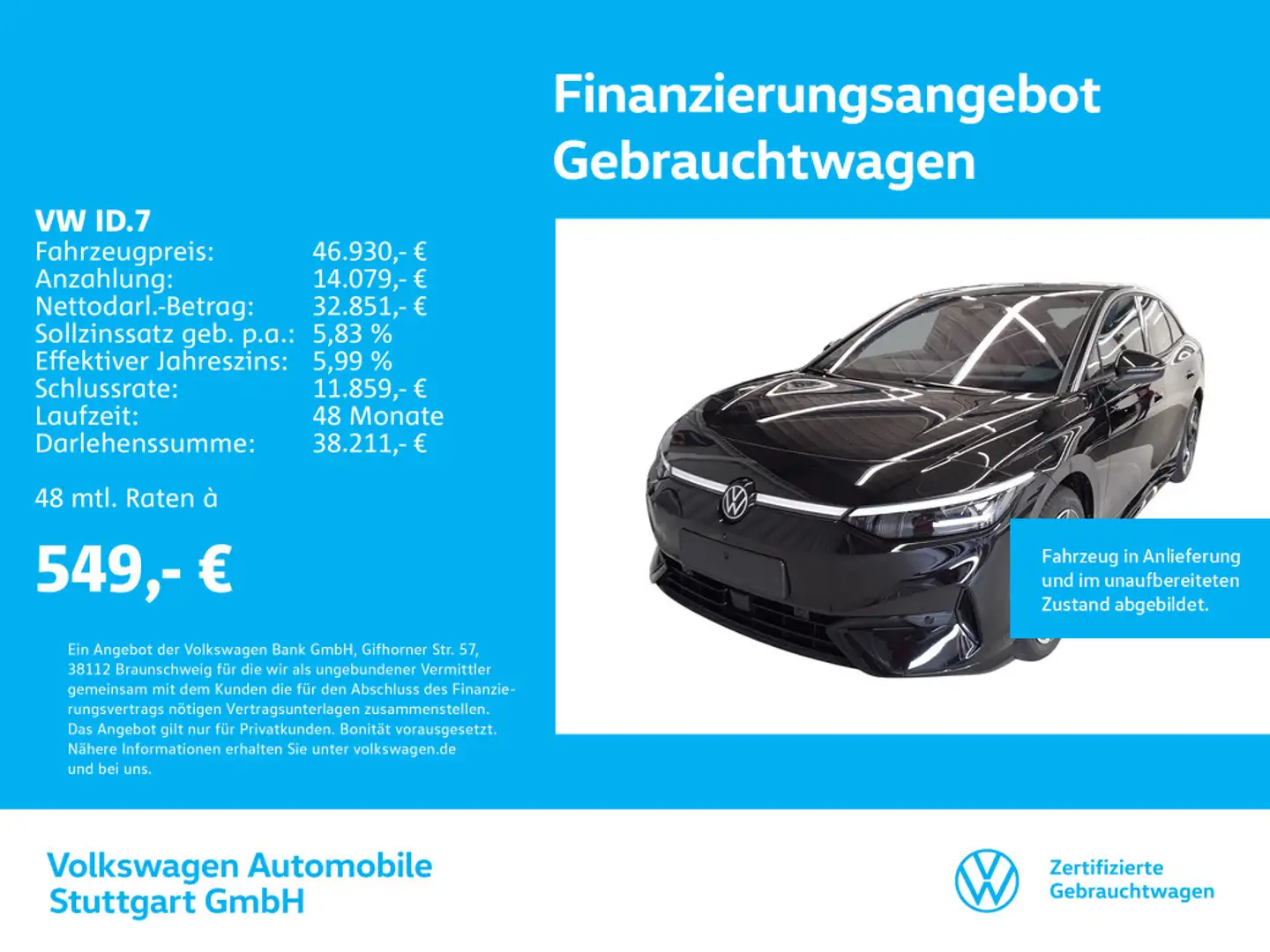 Volkswagen ID.7 Tourer Pro DSG 210 kW Schwarz - 1