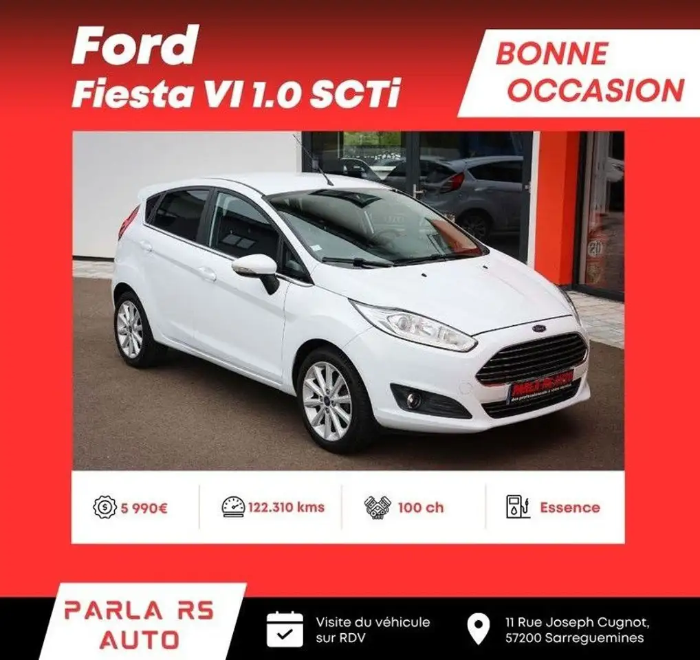 Ford Fiesta VI 1.0 SCTi Ecoboost 100ch