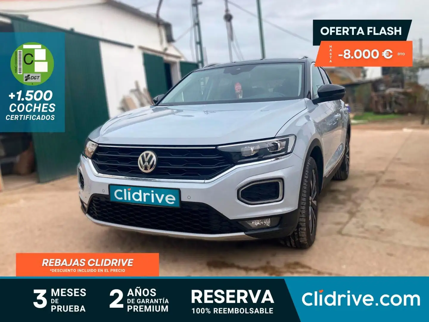 Volkswagen T-Roc 1.0 TSI Sport Gris - 1
