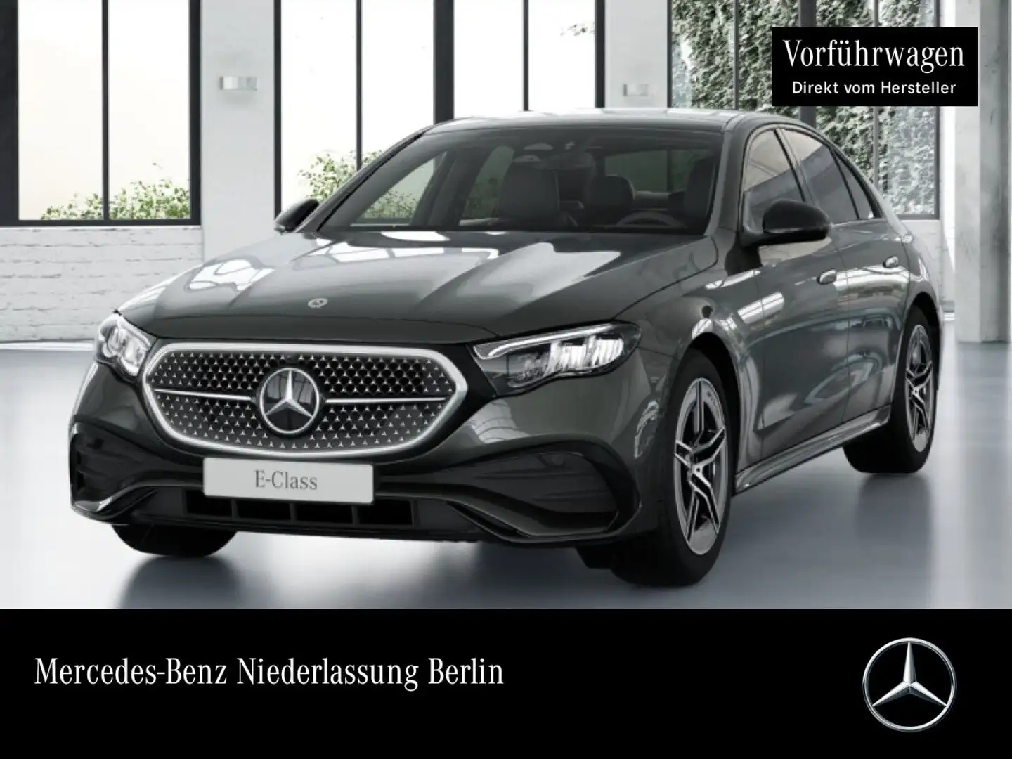 Mercedes-Benz E 220 d AMG 360° Pano Distr. LED Night Totwinkel Grau - 1
