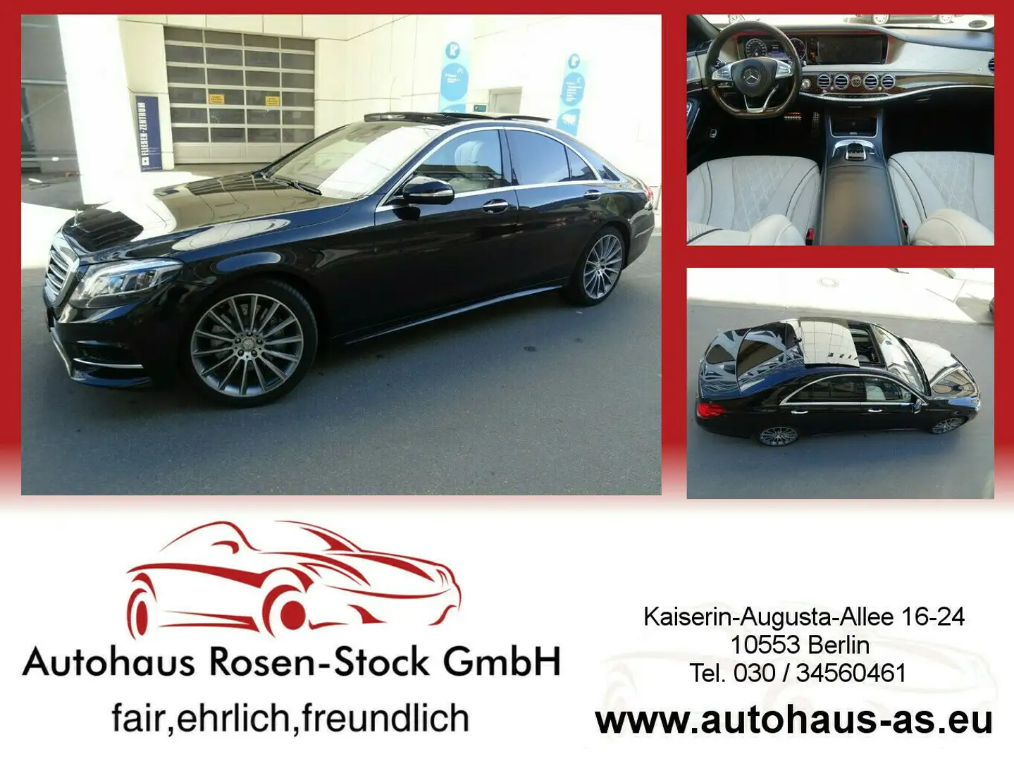 Mercedes-Benz S 350 D BT 4Matic,7G-Tronic,AMG-Line,Distronic,Head-up,L Negru - 1