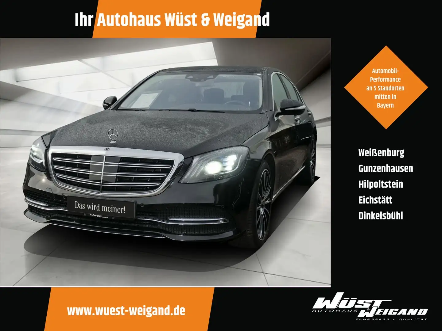 Mercedes-Benz S 560 4Matic Pano+AHK+360°+Sitzkli.+Servo+20"AMG Schwarz - 1