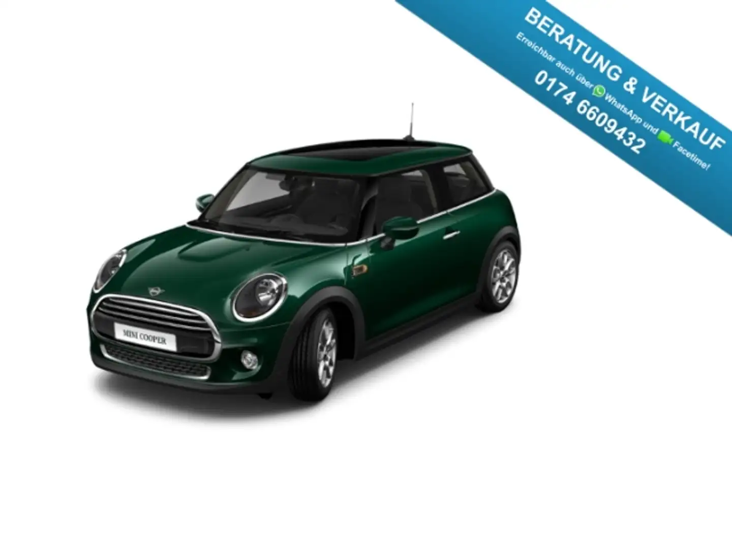 MINI Cooper 1.5 LED Pano Tempomat Klima 6-Gang PDC Vert - 1
