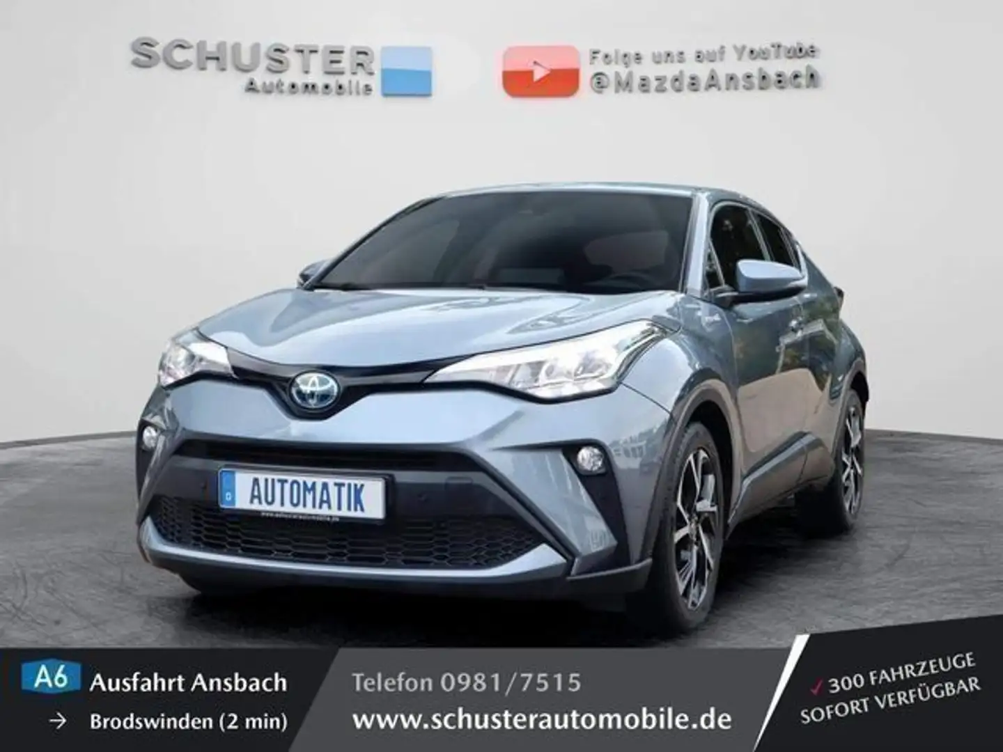 Toyota C-HR 2.0 Hybrid Team D NAVI*LED*ACC*18 Zoll*Sitz Grijs - 1