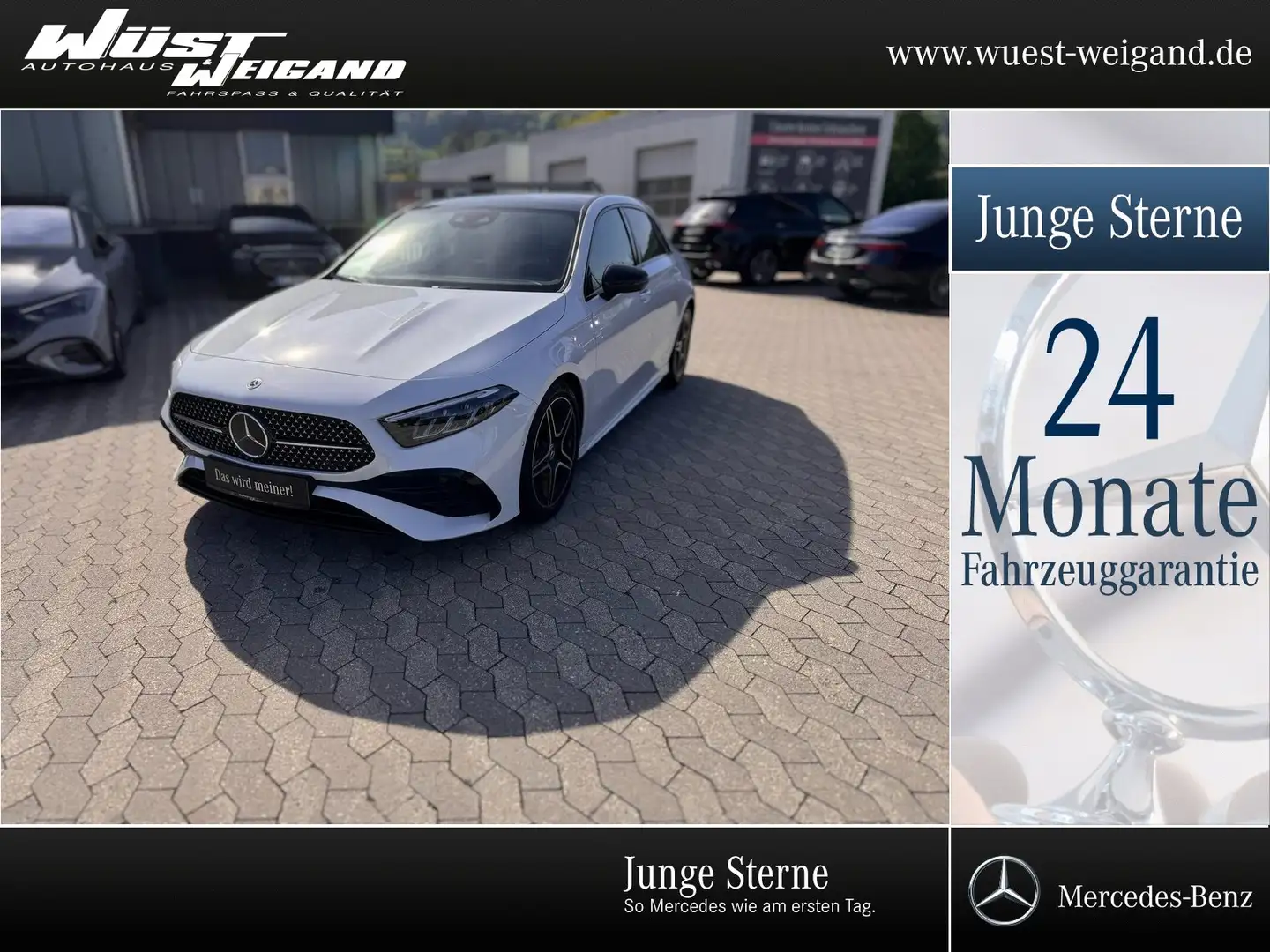 Mercedes-Benz A 200 AMG Night  AHK/Pano/Distr./Kamera/LED/MBUX Weiß - 1