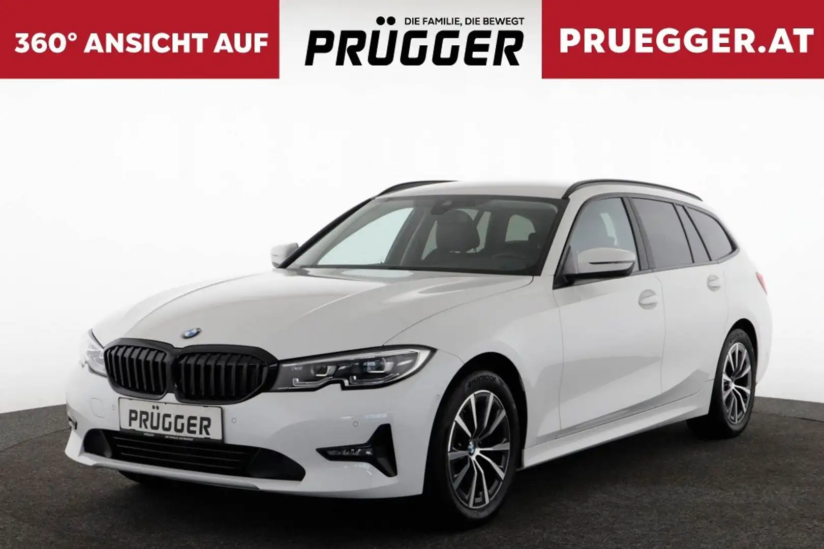 BMW 318 d Touring Autom NAVI LED SPORTSITZ NUR 67.520KM Blanc - 1