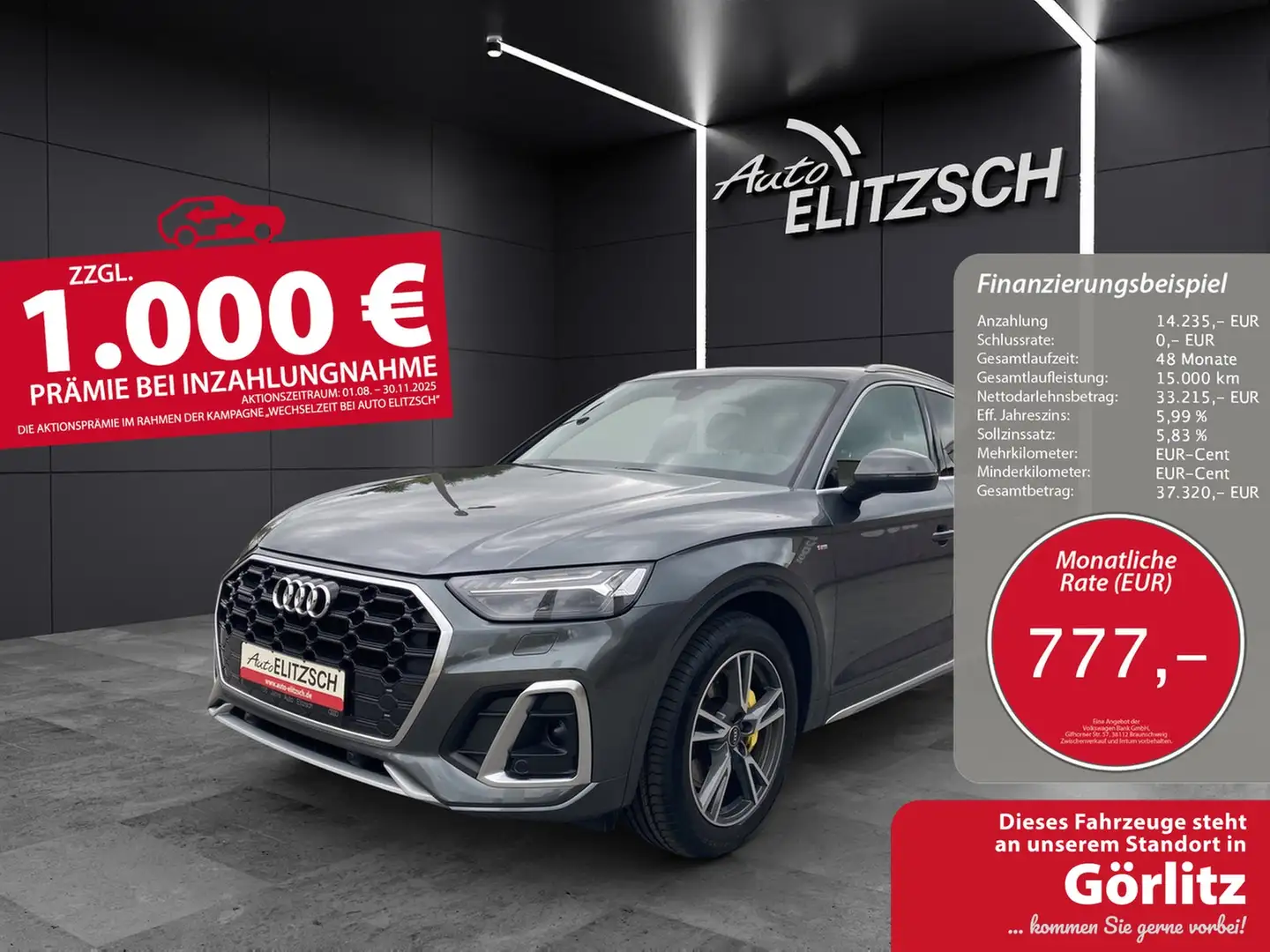 Audi Q5 55 TFSI e quattro S-line Grau - 1