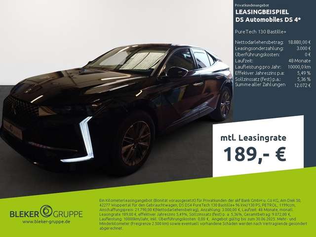 DS Automobiles DS 4 PureTech 130 Bastille+