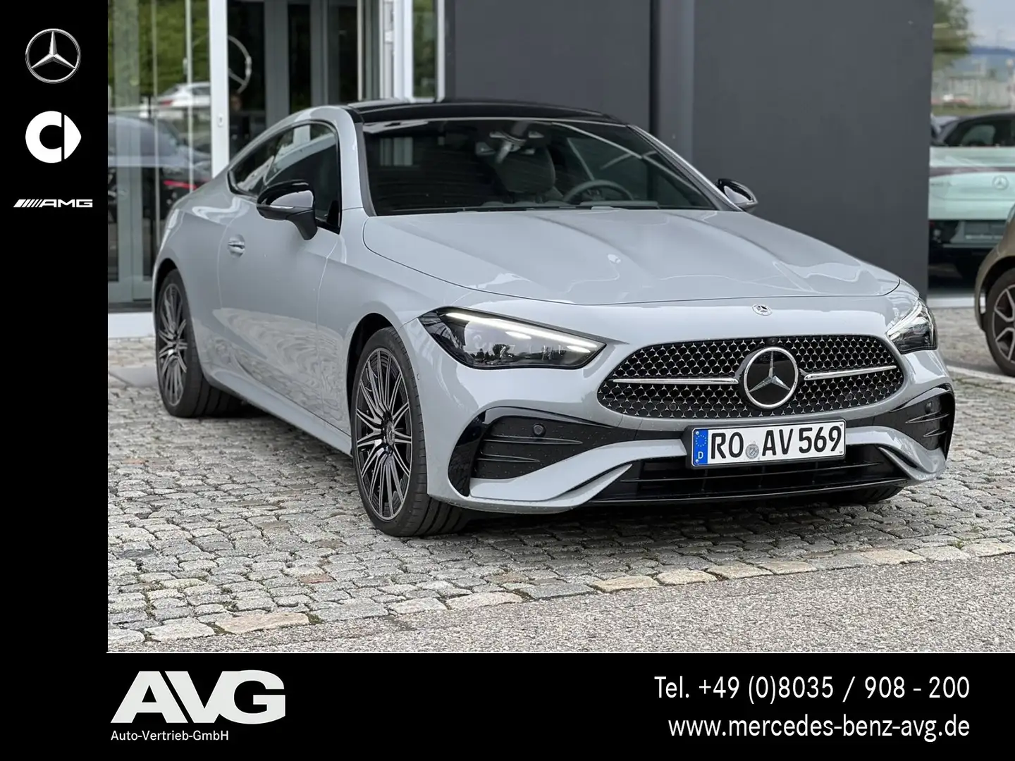 Mercedes-Benz CLE 450 CLE 450 4M Coupé AMG Pano HuD Digital 3D-Sound Gris - 2