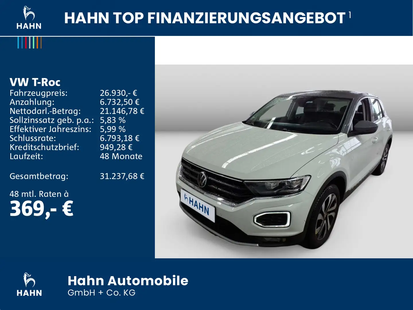 Volkswagen T-Roc 1.5TSI DSG Active AHK CAM LED Park Assist Weiß - 2