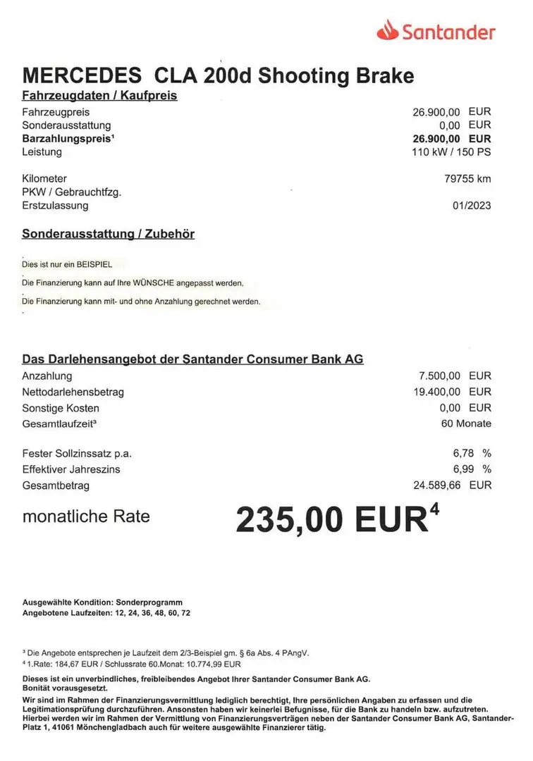 Mercedes-Benz CLA 200 CLA 200 d Shooting Brake AUT/NAVI/SHZ/PDC Grau - 2