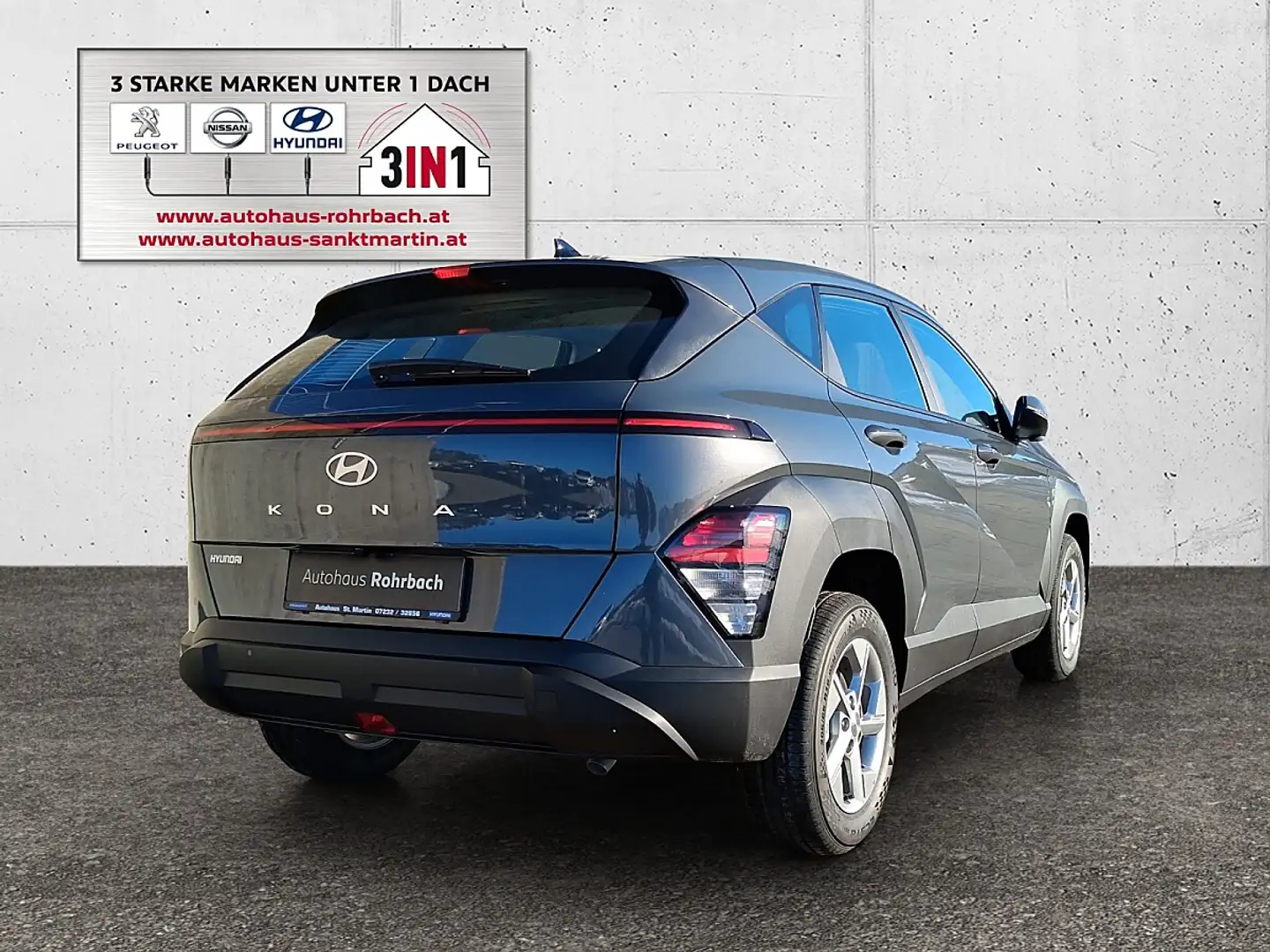 Hyundai KONA Kona 1,0 T-GDi 2WD Smart Line Grau - 2