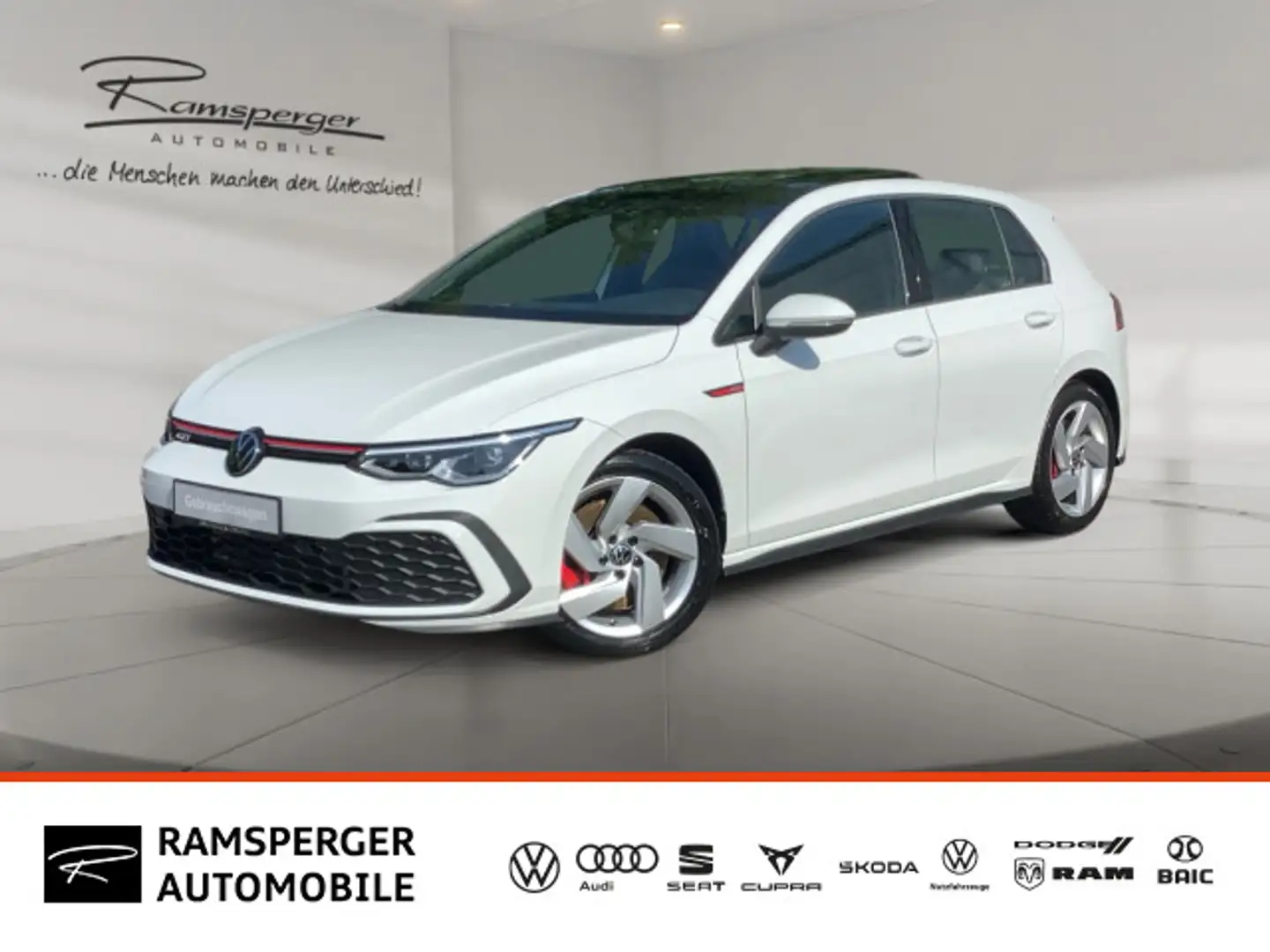 Volkswagen Golf VIII 2.0 TSI DSG GTI AHK LED Pano Navi Kame Weiß - 1