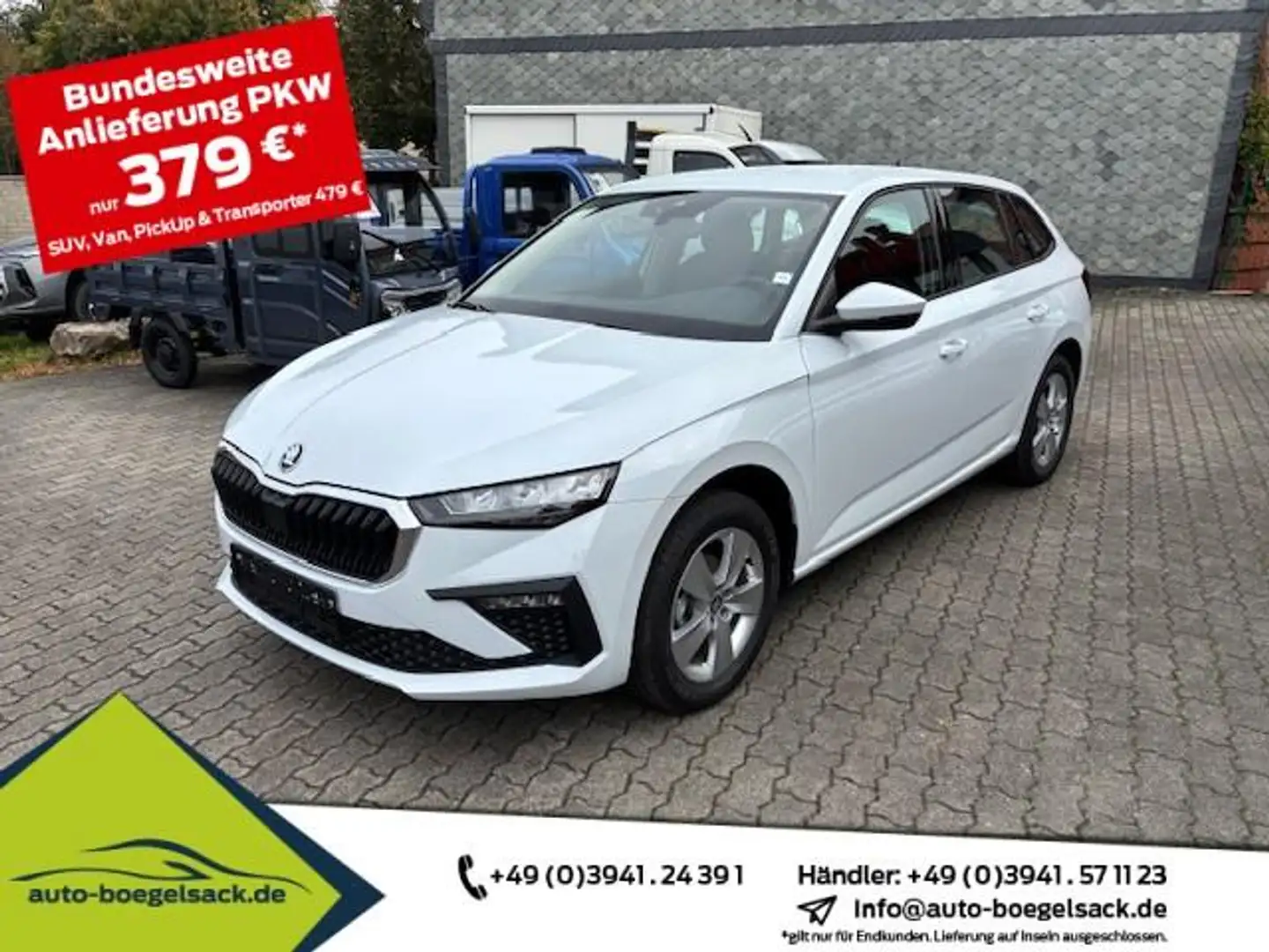 Skoda Scala 1.0 TSI 130 Jahre+KAMERA+ALU+5J.GARANTIE+ Weiß - 1