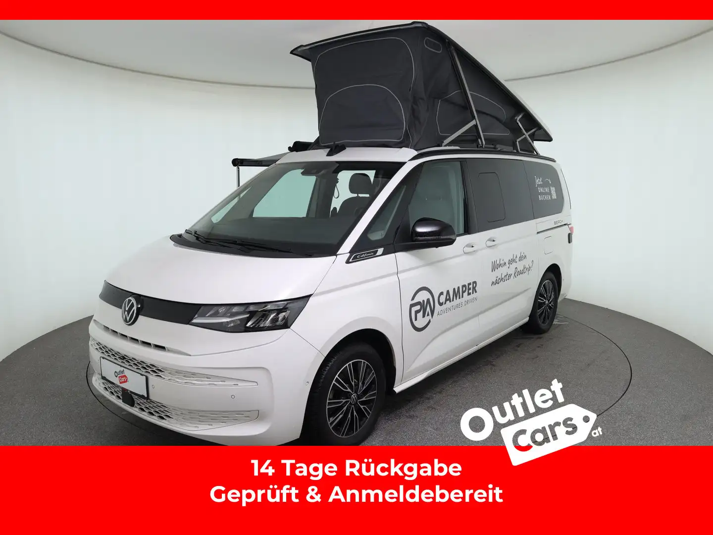 Volkswagen T6 California VW T6 California Beach Camper eHyb. 180 kW 4M Weiß - 1