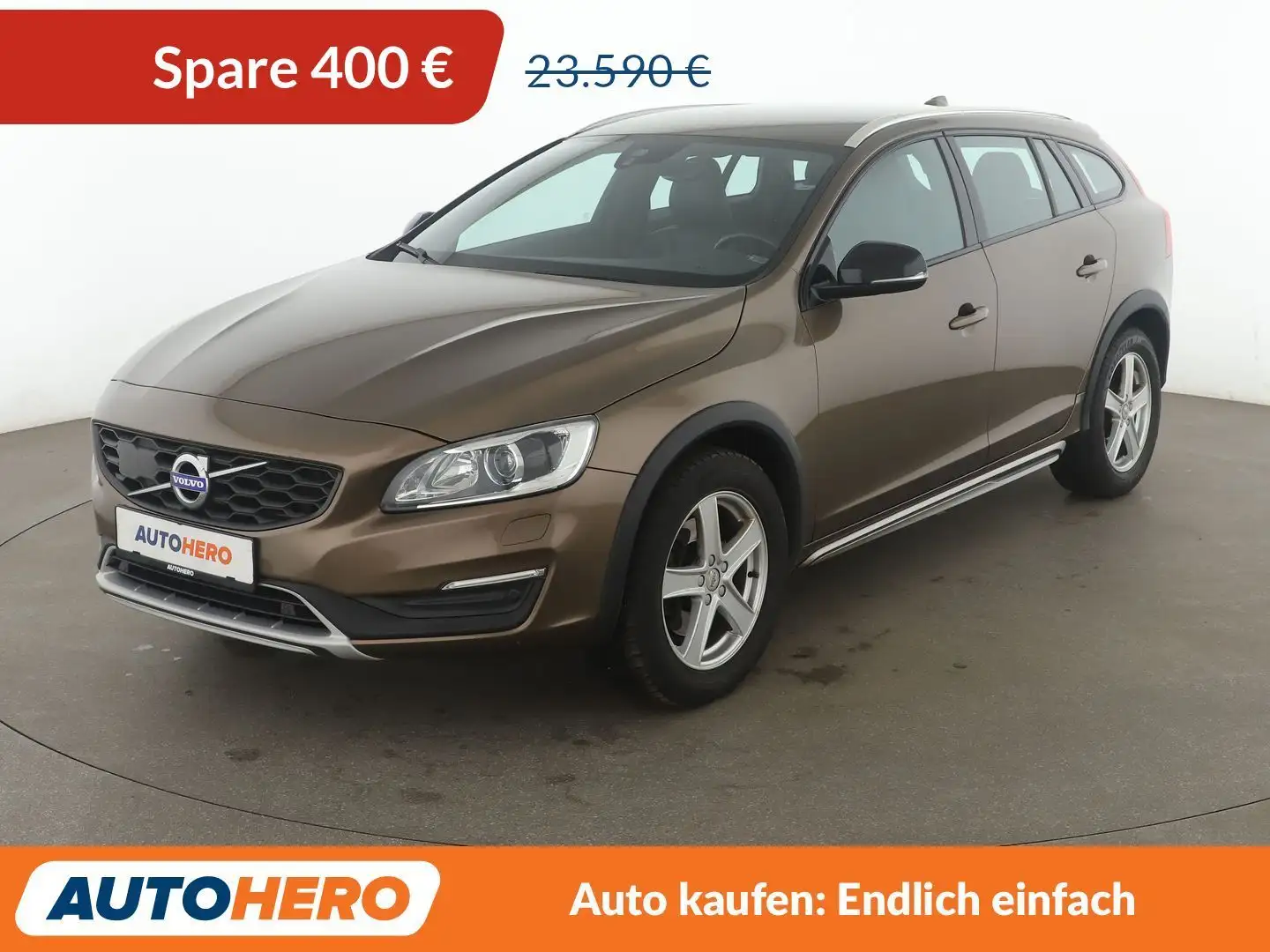 Volvo V60 Cross Country 2.0 T5 Pro AWD Aut.*NAVI*TEMPO*CAM*SHZ*PDC* Braun - 1
