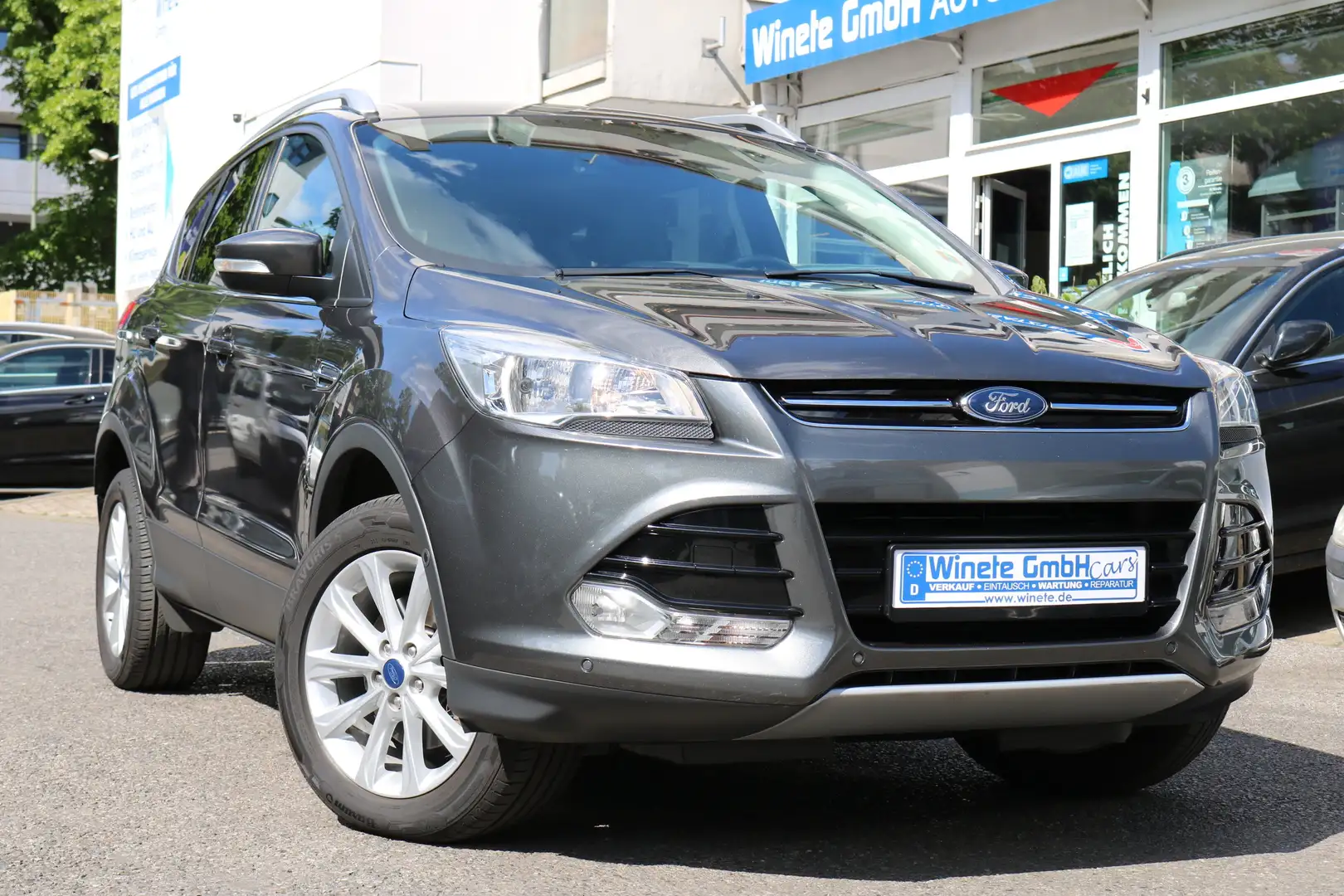 Ford Kuga Titanium*2HAND*AHK*NAVI*KAMERA*PDC*Teilleder*u.v.m Szary - 1
