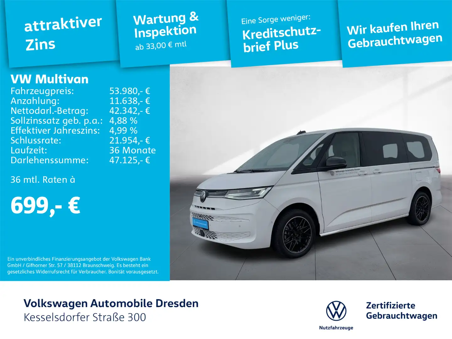 Volkswagen T7 Multivan T7 Multivan 1.4 TSI eHybrid DSG Navi HUD LED Kam Weiß - 1