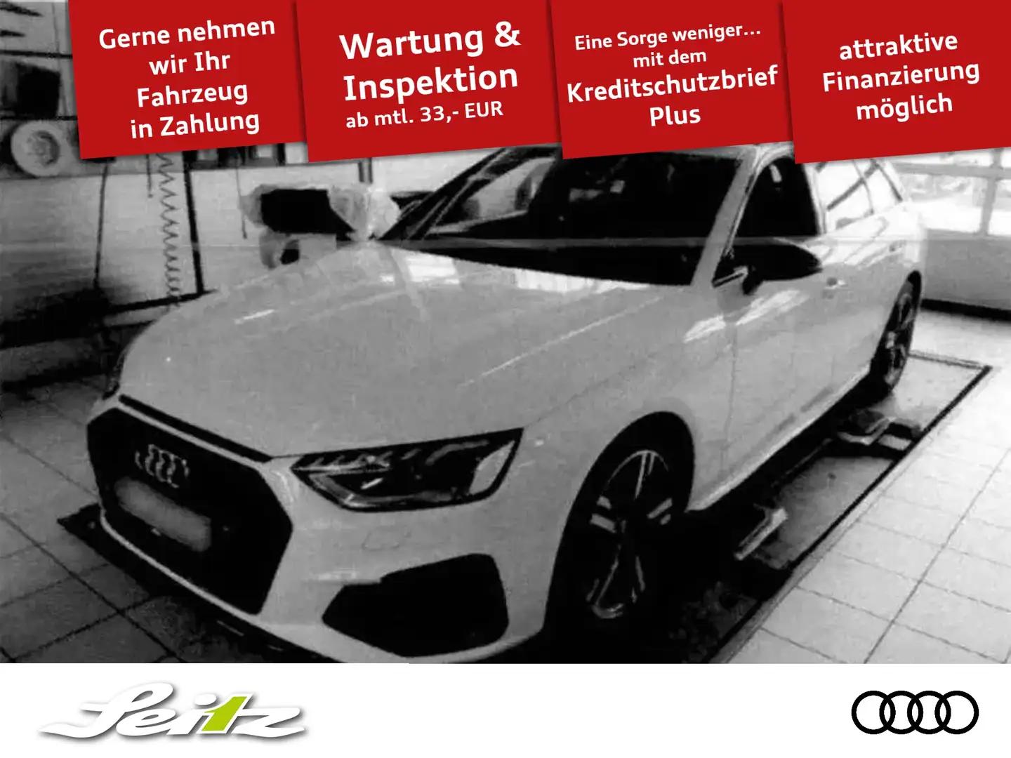 Audi A4 Avant 45 TDI quattro S line *PANO*MATRIX*PDC*NAVI* Weiß - 1