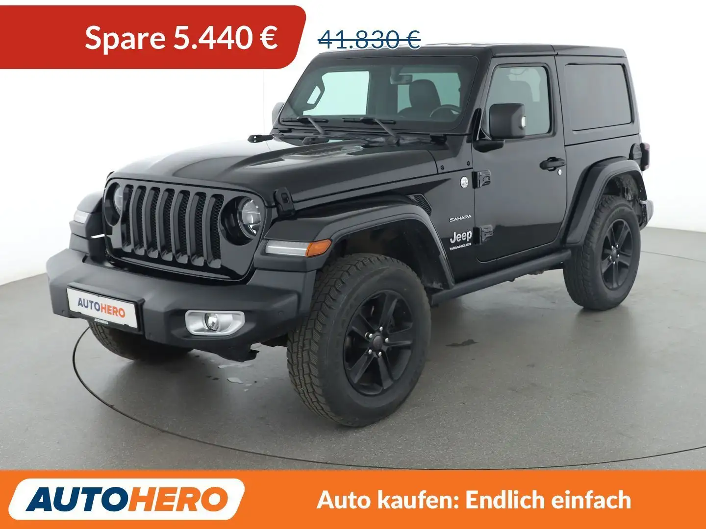 Jeep Wrangler 2.2 CRDi Sahara Aut.*LED*NAVI*TEMPO*CAM*PDC*SHZ* Black - 1