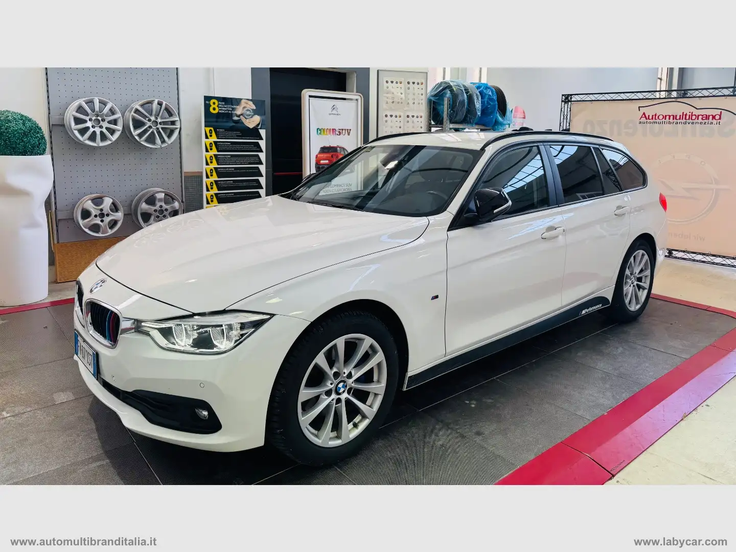BMW 320 320d Touring MSPORT Bianco - 1