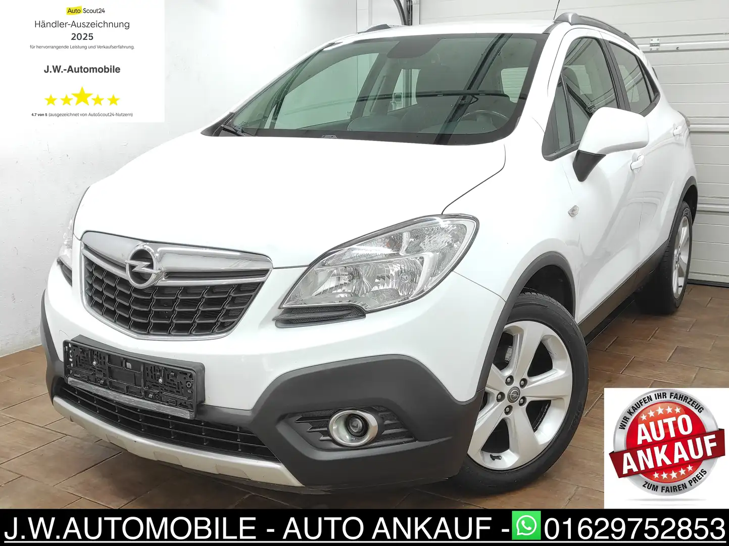 Opel Mokka 1.7 CDTI 4X4 ALLRAD KLIMA TEMP BC EURO-5 ecoFlex Weiß - 2