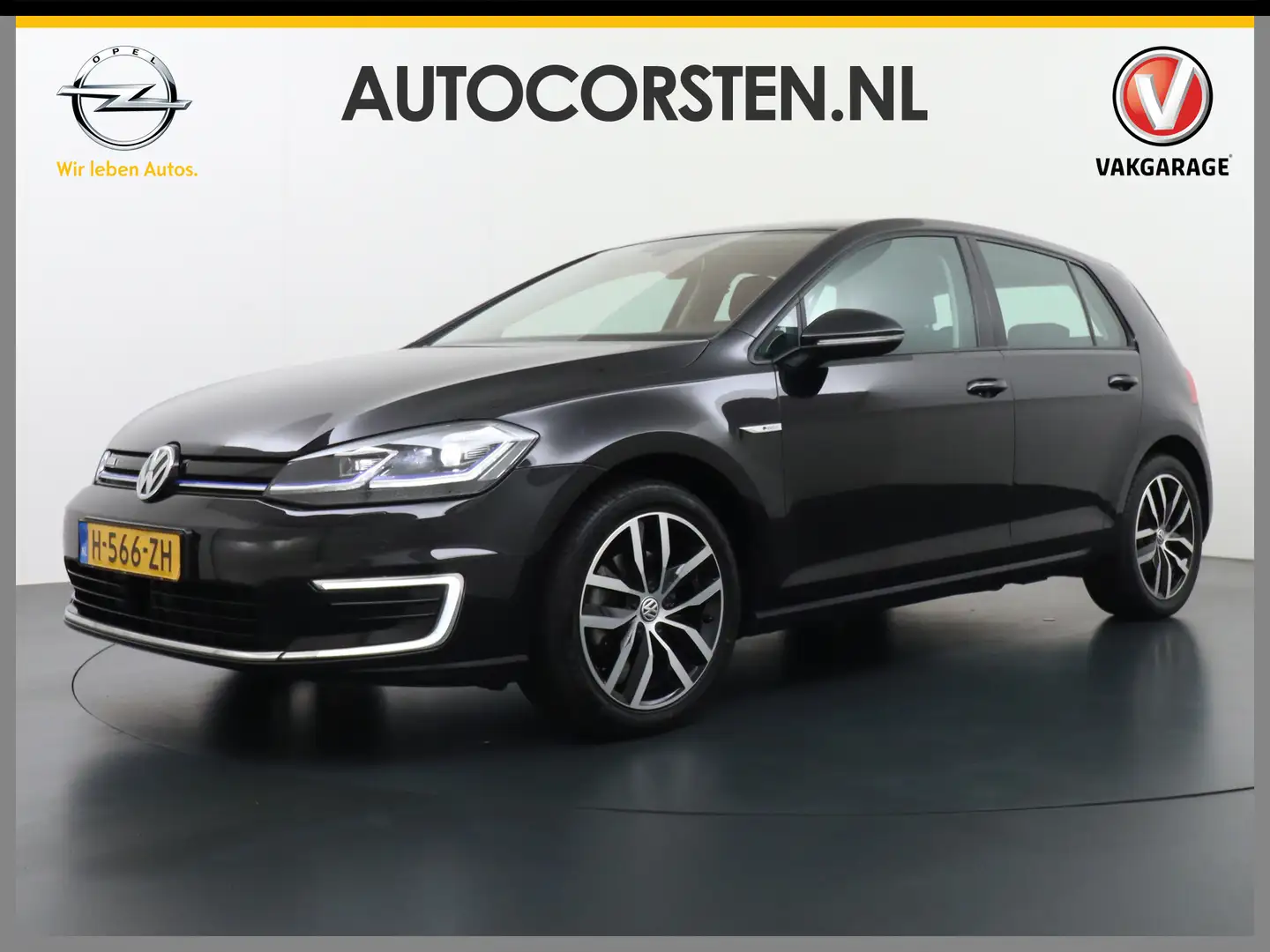 Volkswagen e-Golf AUT Adaptieve Cruise Warmtepomp App-Connect Apple Zwart - 1