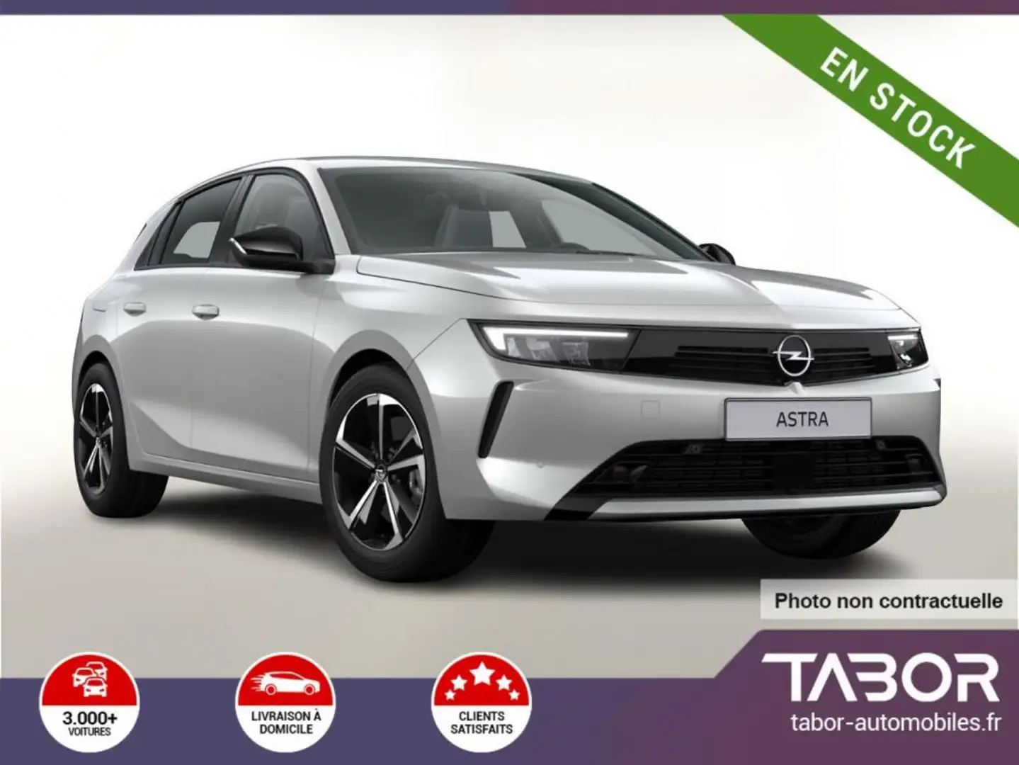 Opel Astra 1.2 Turbo 130 Aut Elegance LED ACC Argent - 1