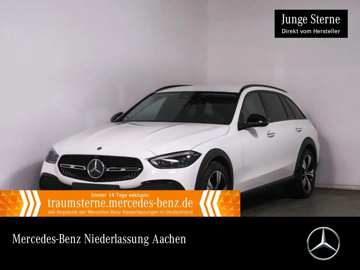 Mercedes-Benz C 220 d T 4M AVANTG+NIGHT+360+AHK+TOTW+KEYLESS+9G Weiß - 1