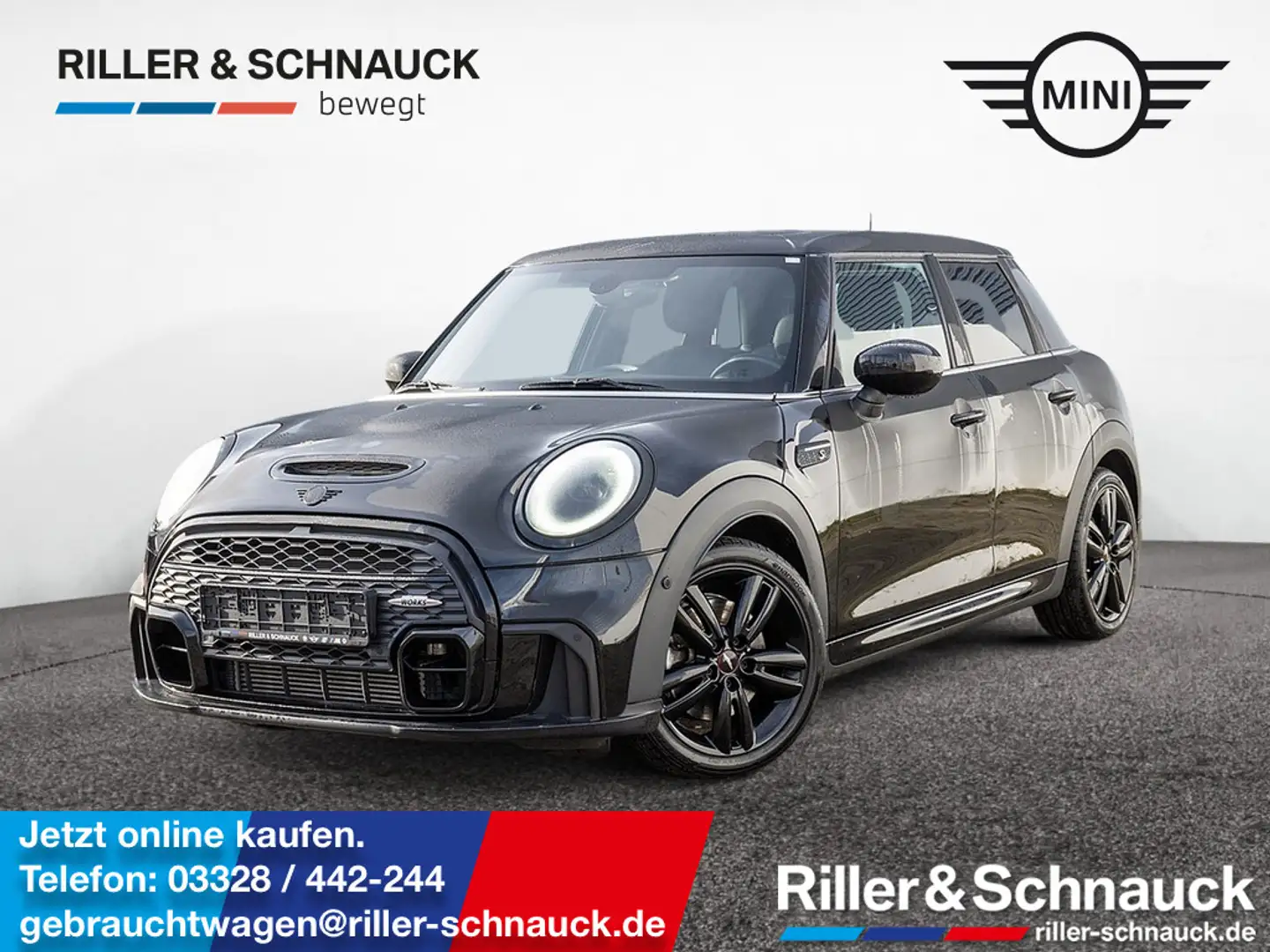 MINI Cooper S JCW Trim LEDER+KAMERA+KEYLESS+LED+KL Schwarz - 1