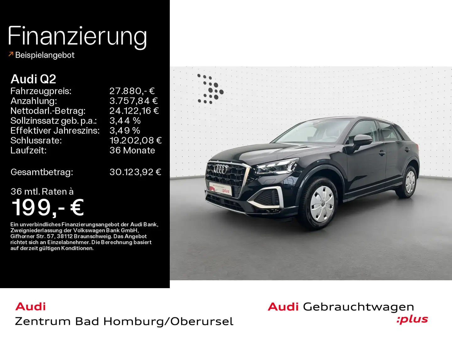Audi Q2 Advanced 35 TFSI *Navi*Matrix*Einparkhilfe*Si Schwarz - 1